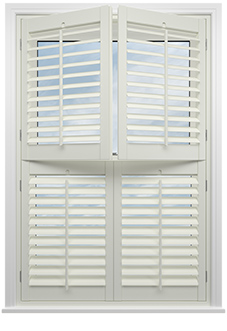 Kensington, Off White - Tier on Tier Plantation Shutter